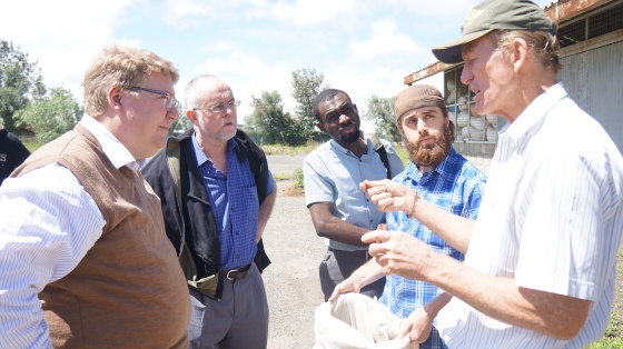 Alan explains the process to some guests and Johnni of GrowthAfrica, our newest Director